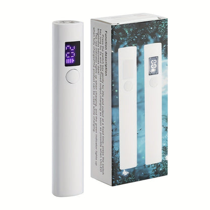 UV LED Nail Lamp Pen-Shape Cordless Rechargeable 365+405nm Gel Polish Curer – Portable Mini Nail Dryer with 2 Timer Modes 20s & 60s for Home
