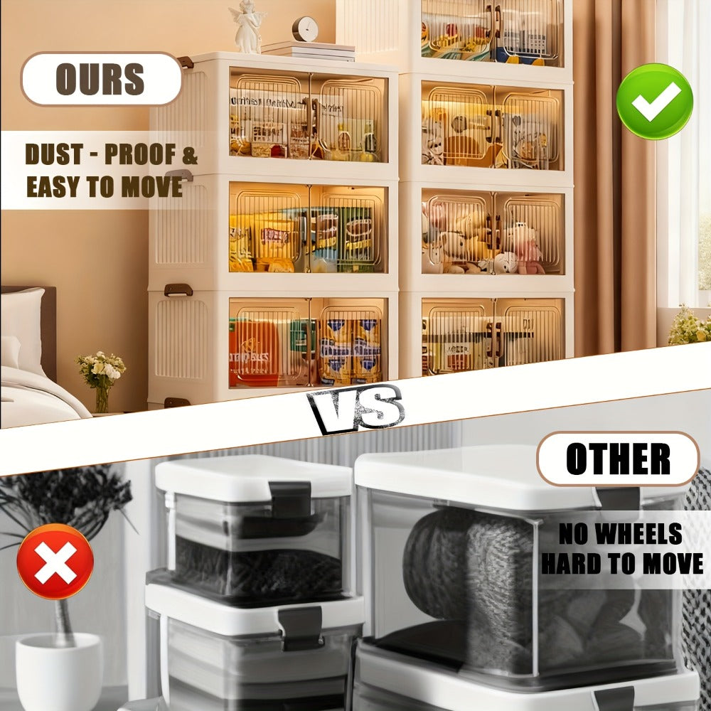 Acrylic Display Cabinet with Clear Door, Dust-Proof Blind Box Figure Showcase Shelf for Mini Toys Collectibles