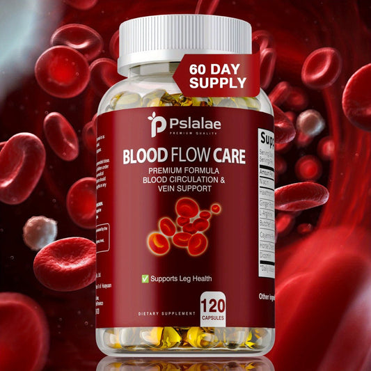 Blood Flow Support Capsules with Niacin, Hawthorn & Ginger Root, Heart Health & Leg Circulation Supplement