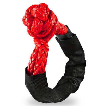 Soft Shackle 41, 000 lb Breaking Strength Synthetic UHMWPE Recovery Rope with Protective Sleeve – Heavy Duty Tow Shackle for Off-Road Truck