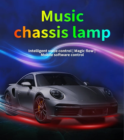 Car LED Atmosphere Light Panels APP & Wireless Control – External Decorative 2-Piece Set Multiple for Home, Desk and Accent Lighting