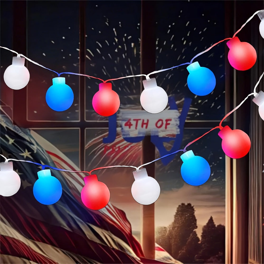 String Lights, 100-LED Solar Crystal Ball Fairy Lights with Eight Modes, 39-Foot Length and Four Colors