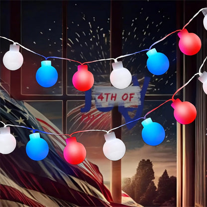 String Lights, 100-LED Solar Crystal Ball Fairy Lights with Eight Modes, 39-Foot Length and Four Colors