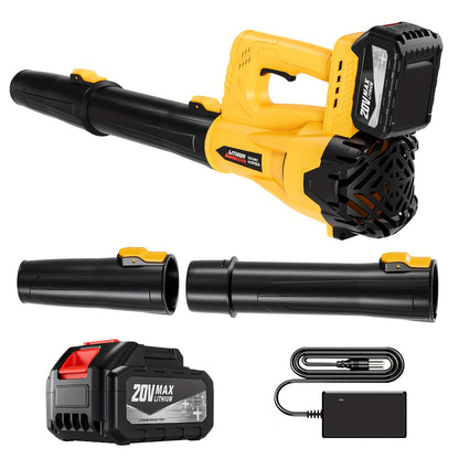 Cordless Leaf Blower, Battery Powered Lawn Yard Snow Pet Hair for Garden, Patio and Yard Use