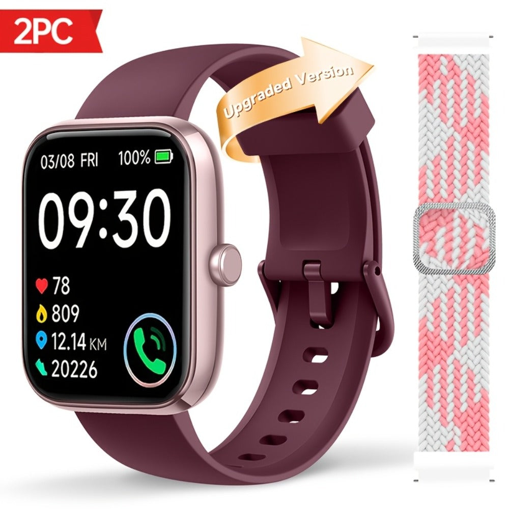 Smartwatch with Alexa Built-in FAWEIO 1.95" Large Display, Wireless Calling, 100+ Sport Modes, Pedometer Heart Rate Sleep Blood