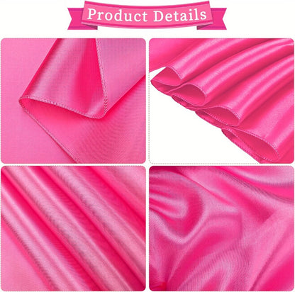 100pcs Satin Chair Sashes Bows for Wedding Banquet Party Event Decoration, 13 Colors, 18×275cm