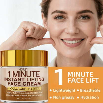 Face Cream with Retinol & Collagen 2.12oz - Instant Lifting Deep Hydration Smooths Fine Lines for Bath Time, Home Spa and Personal Care