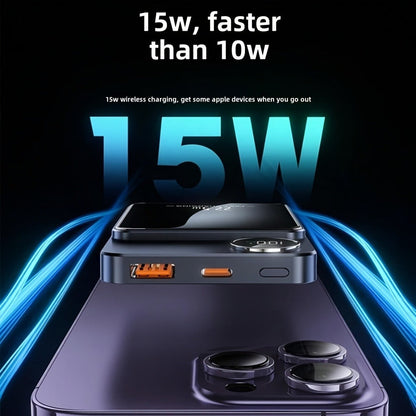 Power Bank Magnetic 5000mAh or 10000mAh with 15W Wireless Charging and LED Indicator in Three Colors