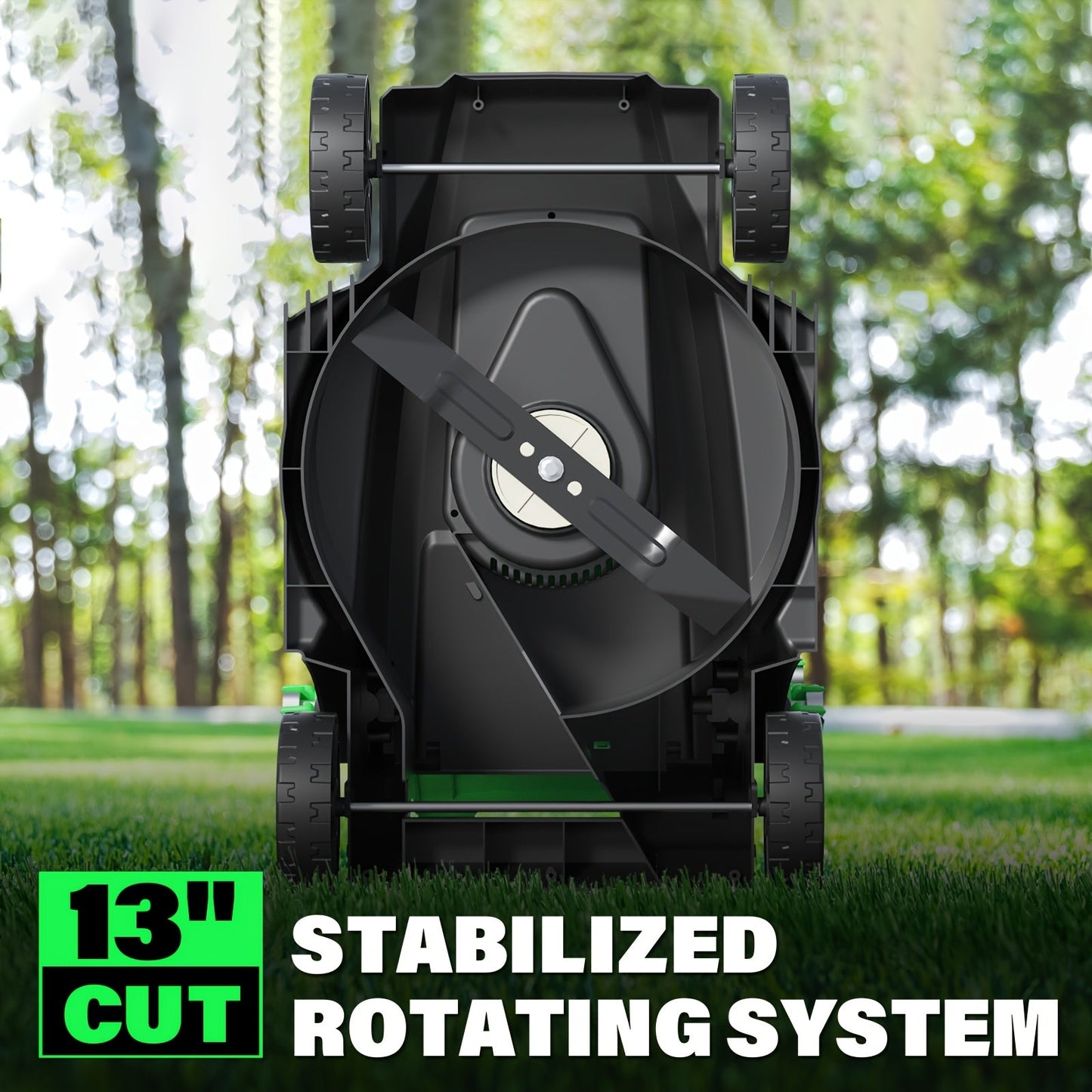Electric Lawn Mower Corded 13-Inch 11 Amp for Garden, Patio and Yard Use, with the Listed Configuration