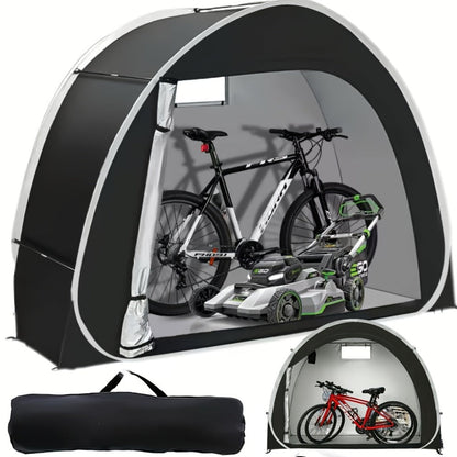 Bike Storage Shed Tent Outdoor Bicycle Cover Shelter 210D Oxford PU4000 for 2-3 Bikes Lawn Mower Garden Tool Storage