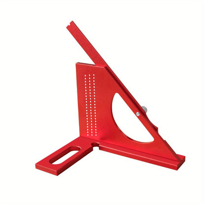 Adjustable 3D Carpentry Square Set 180° Rotating Aluminum Alloy Triangle Ruler T-Square for Entryways, Bedrooms and Living Spaces