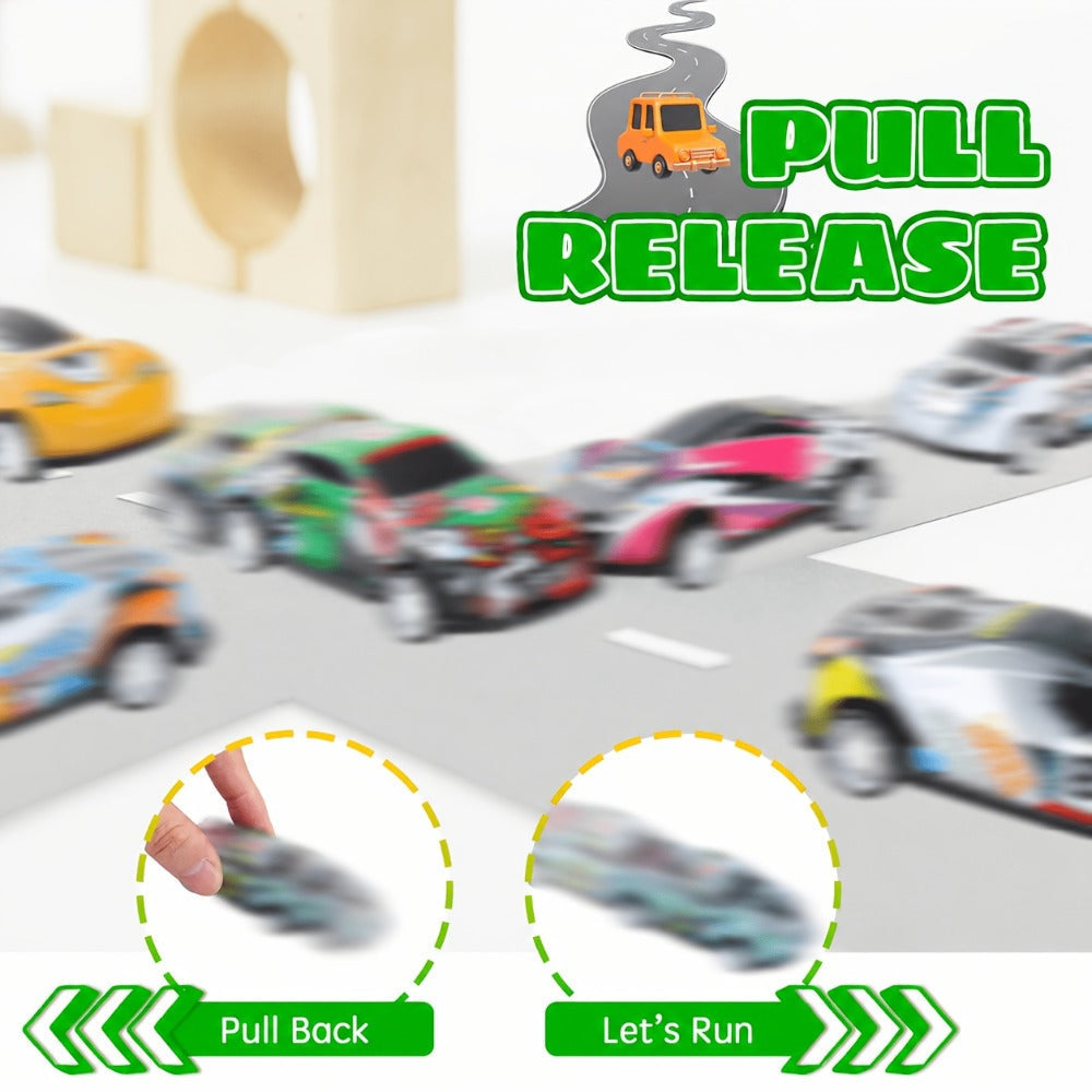 Pull Back Cars Bulk 72 Pack, Mini Race Cars Pull Back and Go Toy Vehicles for Kids Birthday Party Favors