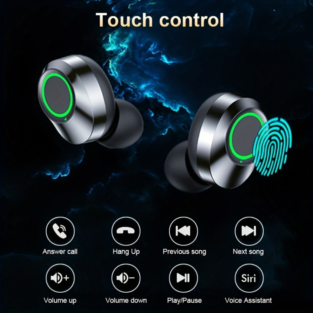Wireless Earbuds Anime Mirror Style with Bluetooth 5.4, Digital Display and App Control in Two Colors