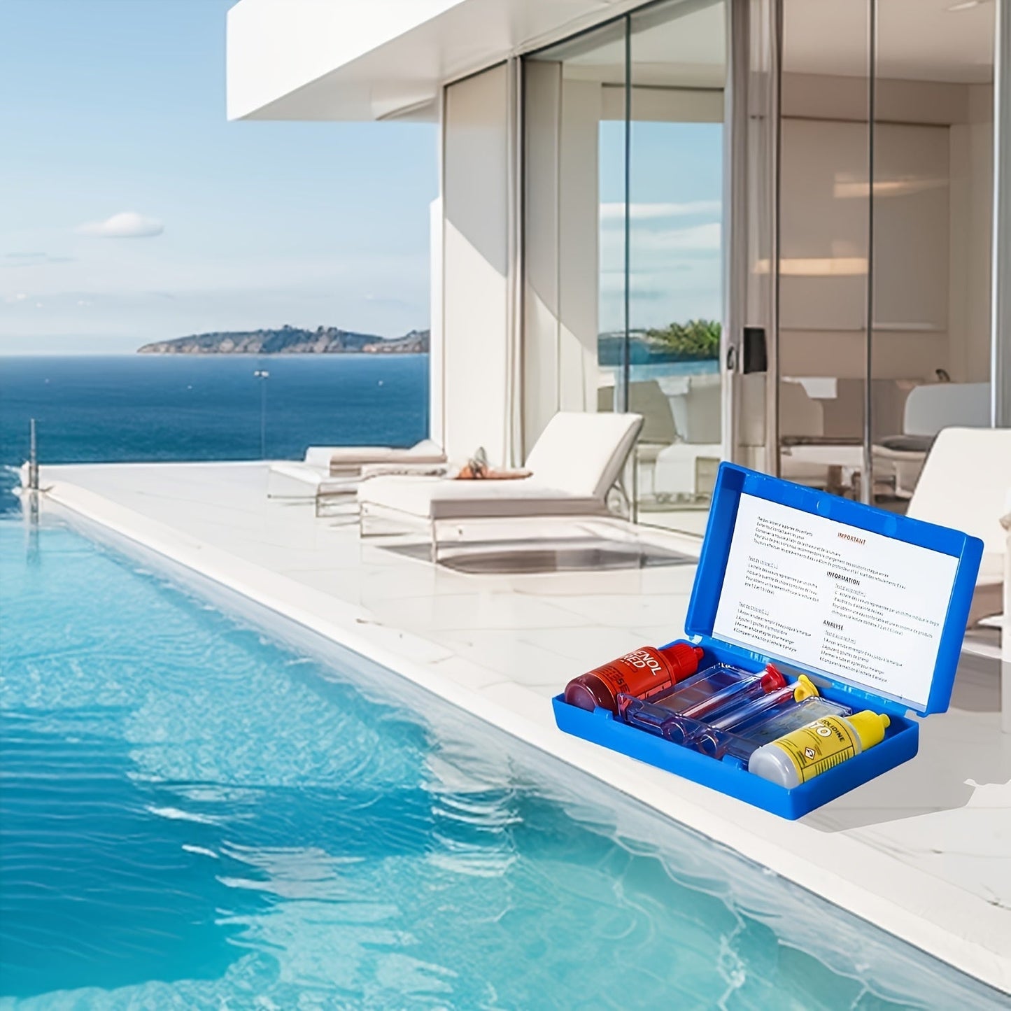 Pool Test Kit pH Reagent, Swimming Pool Spa Hot Tub Water Testing for Garden, Patio and Yard Use