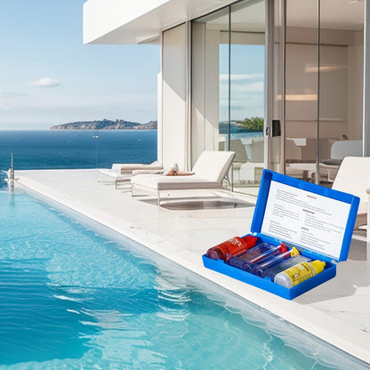 Pool Test Kit pH Reagent, Swimming Pool Spa Hot Tub Water Testing for Garden, Patio and Yard Use