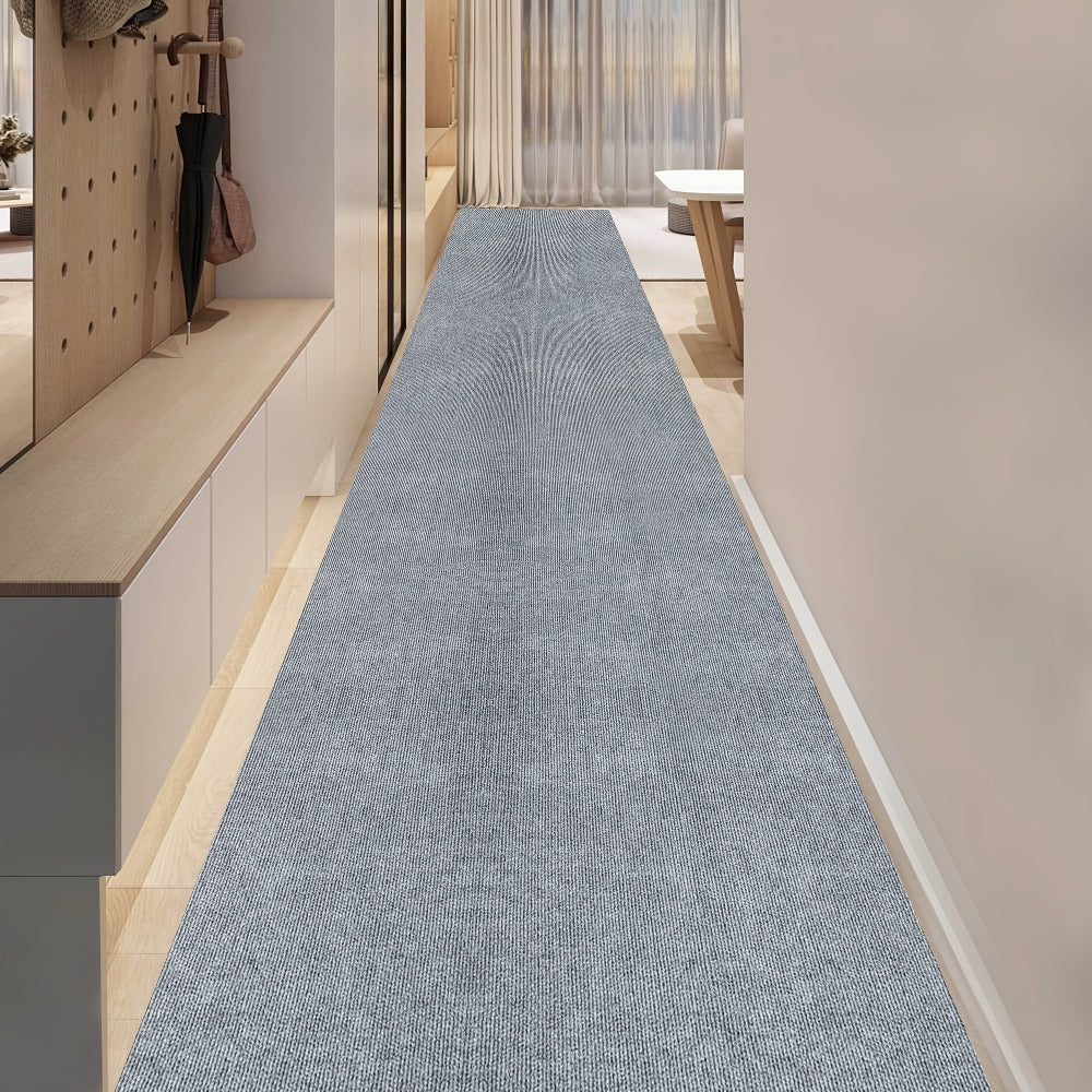 Solid-Color Hallway Runner in Five Neutral Shades with 60 cm Width and Four Listed Lengths