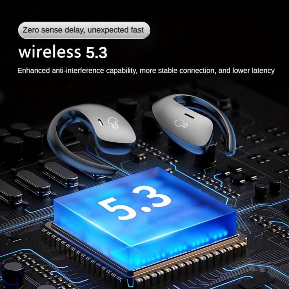 90H Wireless Earphones ENC Noise Cancellation 3D Deep Bass Secure Earhook Sport Running Earbuds for an Everyday Personal Care Routine