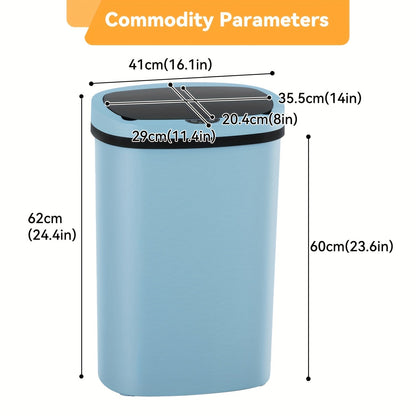 Motion Sensor Trash Can with 13-Gallon Label and Plastic or Steel Finish Options in Six Colors