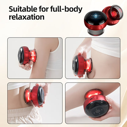 Electric Cupping Massager, Portable USB Rechargeable Gua Sha Scraping & Acupressure Device for Full Body