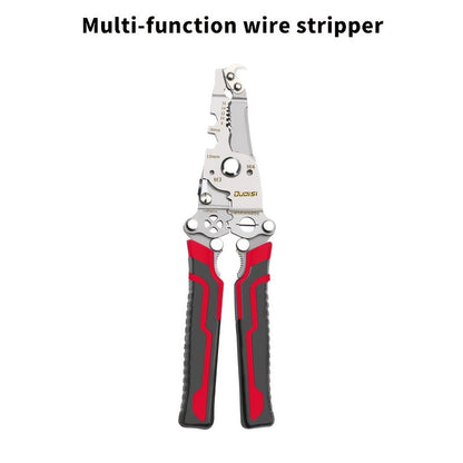 Folding Wire Stripper Multifunctional Pliers Crimping Cutter Tool for Electrician Cable DIY for Entryways, Bedrooms and Living Spaces