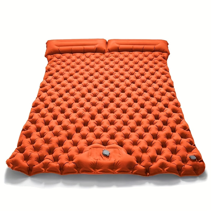 Camping Sleeping Pad Inflatable & Self-Inflating – Ultralight TPU Nylon Mat with Built-In Pump, Single & Double Size for Backpacking