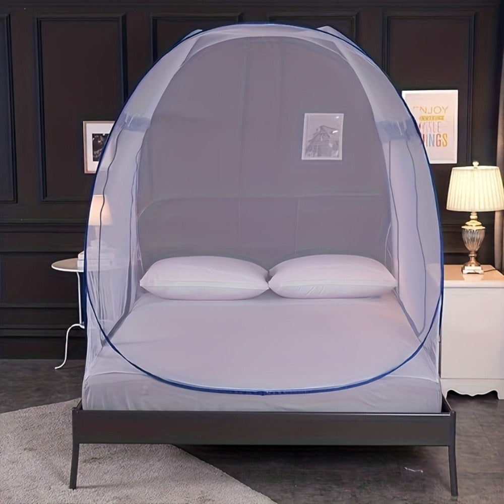 Mosquito Net for Bed Pop Up Bed Canopy 360° Protection Portable Foldable Yurt Mosquito Net for Garden, Yard and Pest Management