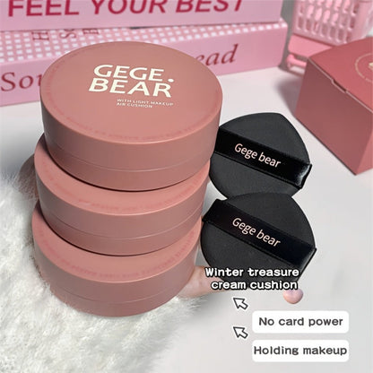 Oil Control Cushion BB Foundation with Replacement Core, Waterproof Sweatproof Invisible Pore Coverage