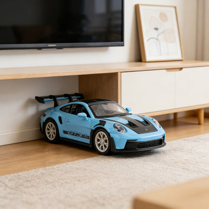 Porsche 911 Die-Cast Collectible Model for Adults, High-Detail Zinc Alloy Display Car for Home Decor Exhibitions