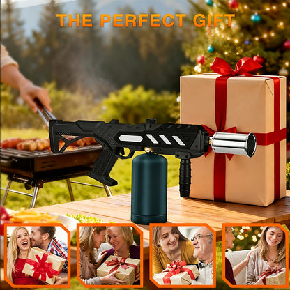 Detachable-Body Propane Torch Gun with Adjustable Flame and Black or Gold-Silvery Finish Choices