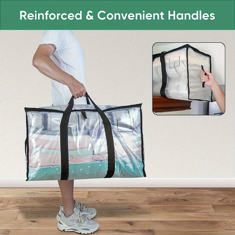 Moving Bags Oversized Storage Tote with Reinforced Handles for Clothes Packing and Moving Supplies
