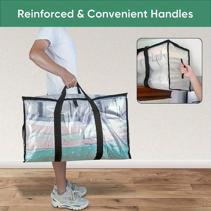 Moving Bags Oversized Storage Tote with Reinforced Handles for Clothes Packing and Moving Supplies