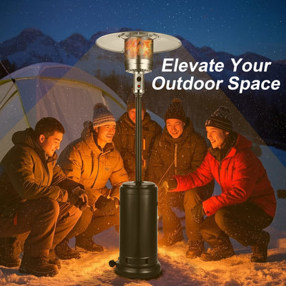 Patio Heater, Propane Outdoor Standing Stainless Steel Garden Party for Garden, Patio and Yard Use