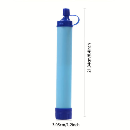 Portable Water Filter Straw for Outdoor Survival – Lightweight ABS Filtration Bottle for Hiking, Camping, Trekking & Emergency Use