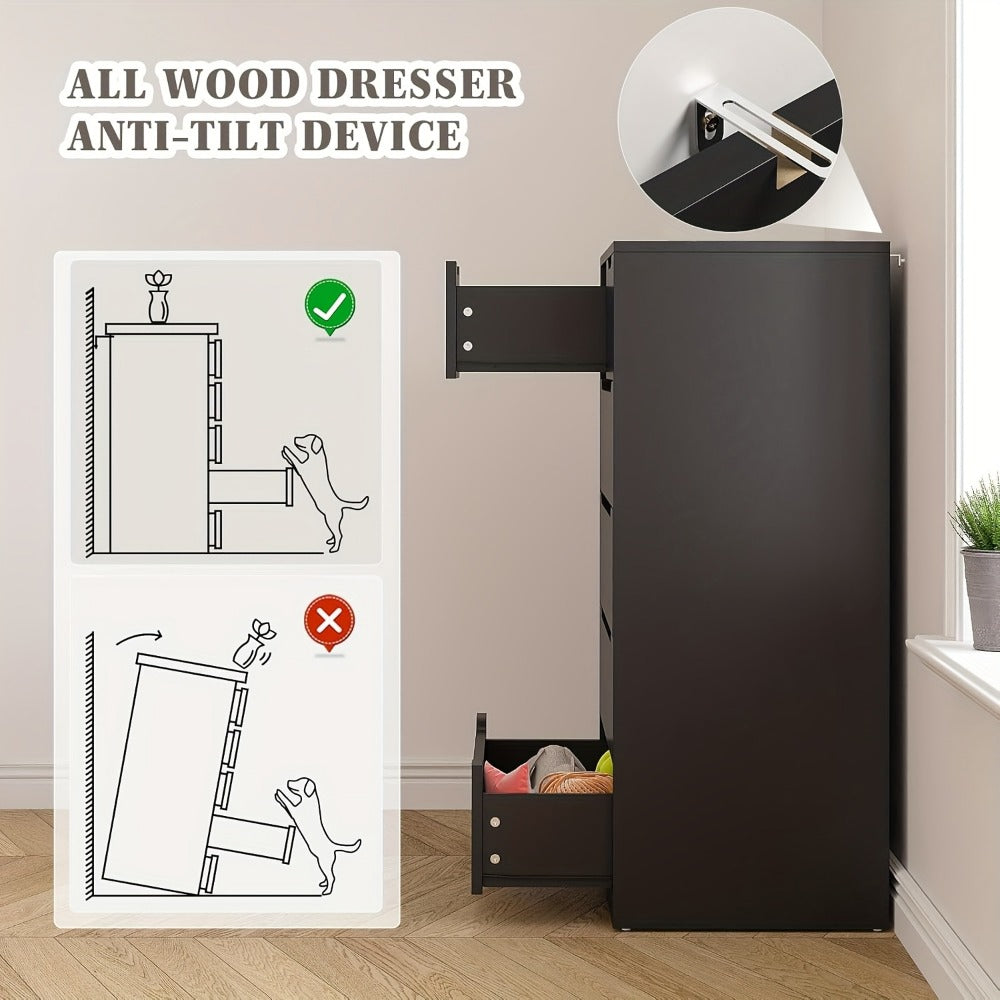 6-Drawer Dresser, Clothing Storage Organizer for Organized Everyday Storage detail image - detail view 6