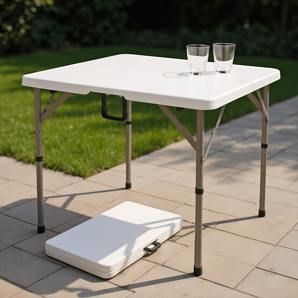 Folding Table shown in the White - Folding Square Table option