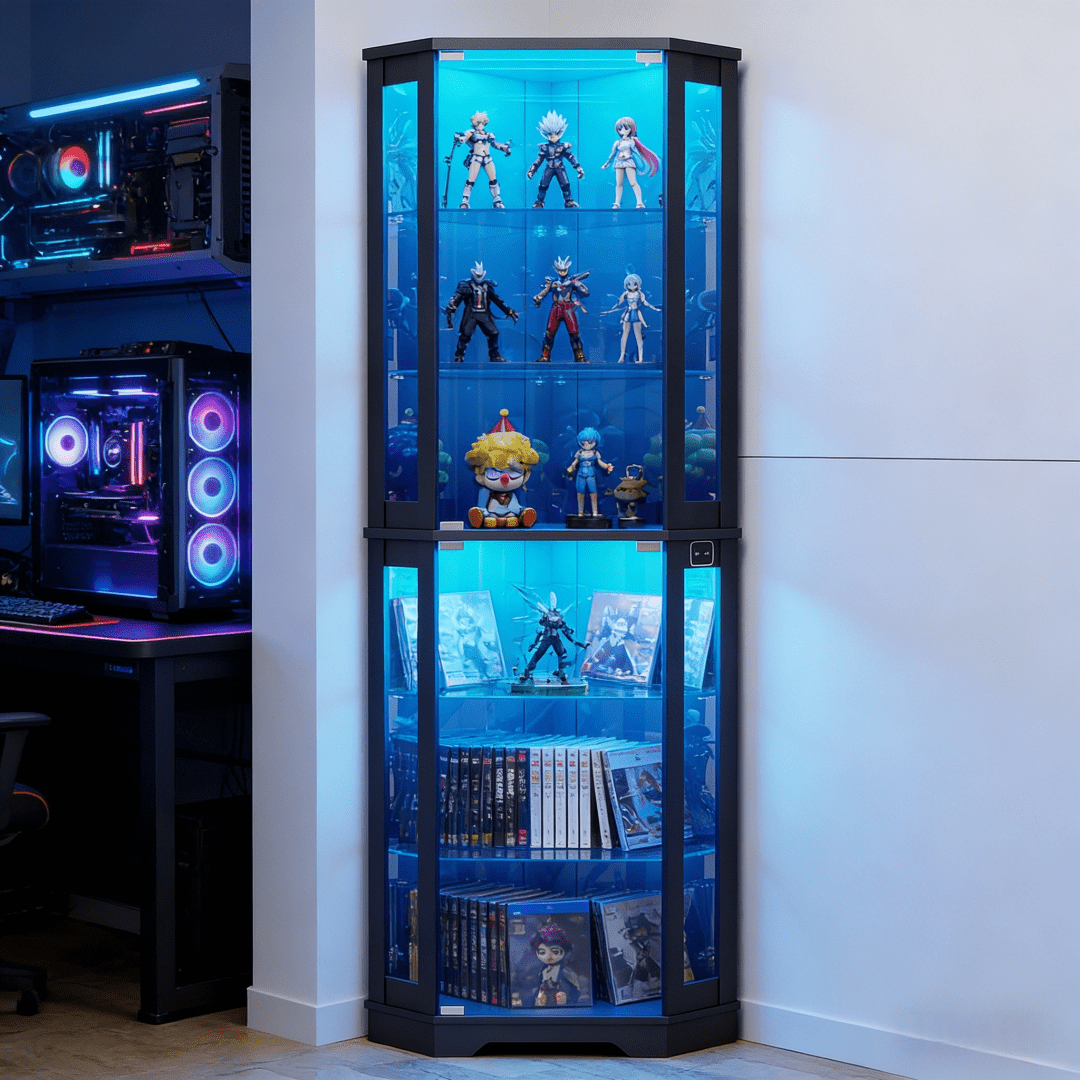 Display Cabinet shown in the Black option