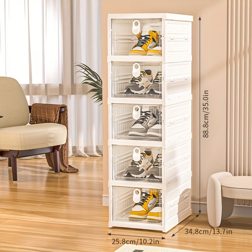 6-Tier Foldable Shoe Racks And Shoe Organizers for Entryway and Living Room detail image - detail view 4