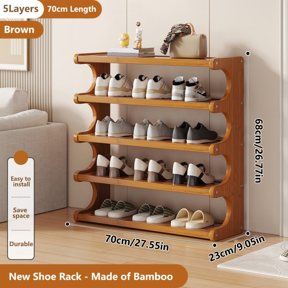 6-Tier Freestanding Shoe Rack with Tool-Free Assembly, Freestanding Shoe Storage Rack detail image - detail view 5