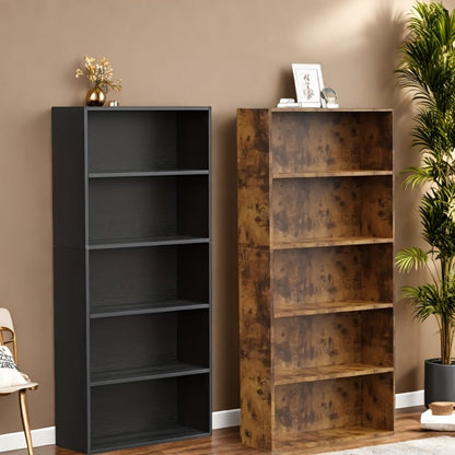 6-Tier Metal Bookshelf with Open Shelves, Freestanding Bookcase for Entryway detail image - detail view 11