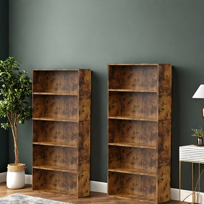 6-Tier Metal Bookshelf with Open Shelves, Freestanding Bookcase for Entryway detail image - detail view 15