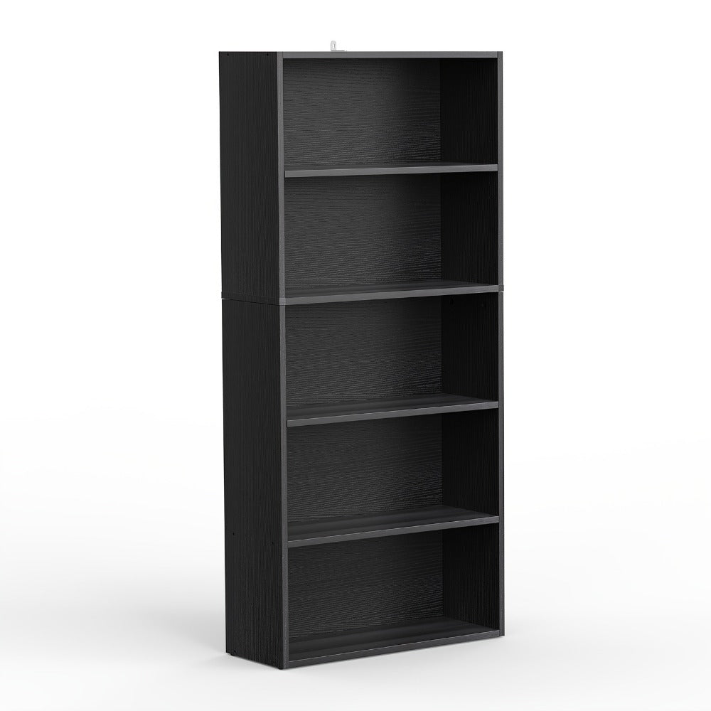 6-Tier Metal Bookshelf with Open Shelves, Freestanding Bookcase for Entryway detail image - detail view 3