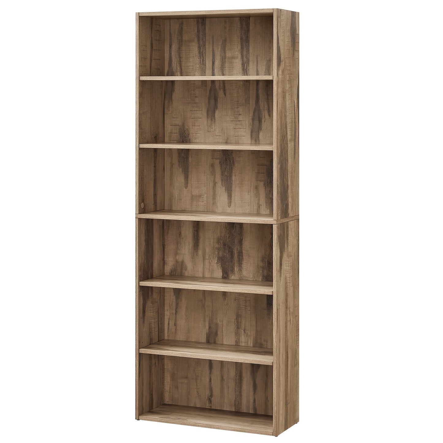 Bookshelf shown in the Light Brown option