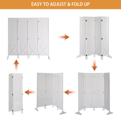 60-Inch Freestanding Room Divider for Privacy and Space Definition in Home Office detail image - detail view 16