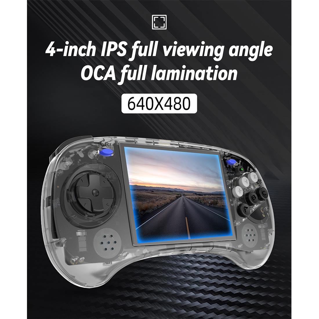 Handheld Game Console Anbernic RG ARC-S with 4-Inch IPS OCA Full-Lamination, 640x480, 128GB Options, 3500mAh Battery, Linux, HDMI