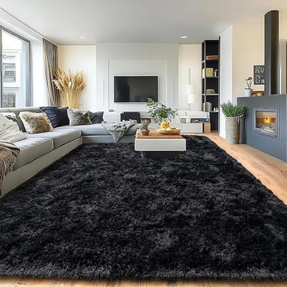 Area Rug for Bedroom, 8x10 Fluffy Shag with 1.8-Inch Plush Pile and Nine Colors for Bedroom or Living Room