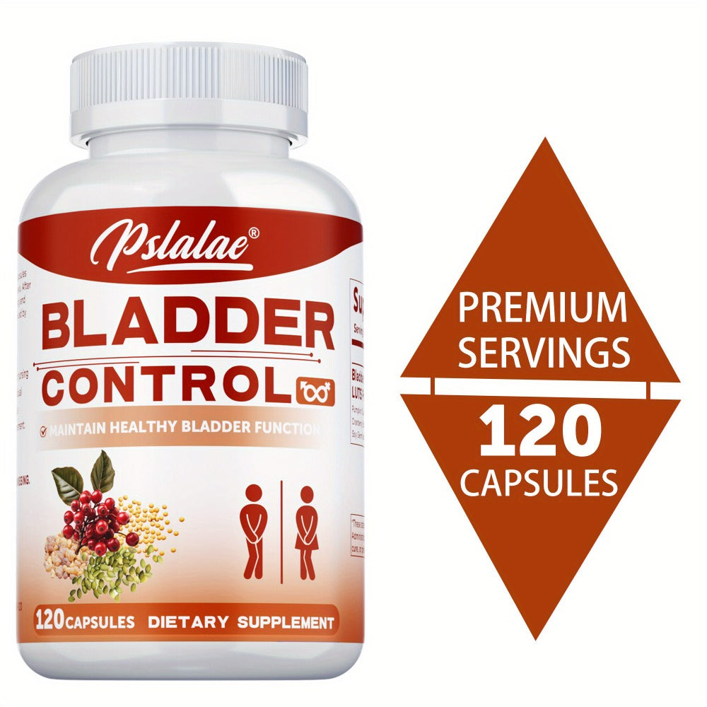 Bladder Control Capsules with Cranberry, Pumpkin Seed & Soy Germ, Urinary Tract Health & Night-time Support Supplement for Women & Men