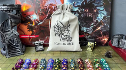 DnD Polyhedral Dice Set 84pcs – Starry Night Glitter Dice with Pouch & Tray for D&D RPG MTG Tabletop Games, Complete 12-Color Collection