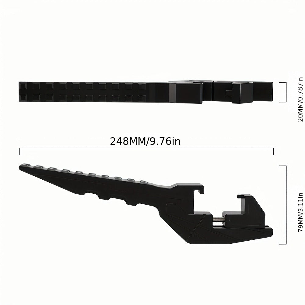 Motorcycle Foot Peg Extensions Adjustable 38-55mm – Universal Metal Footrest Passenger Pegs for Dirt Bike & Off-Road Vehicles, Black