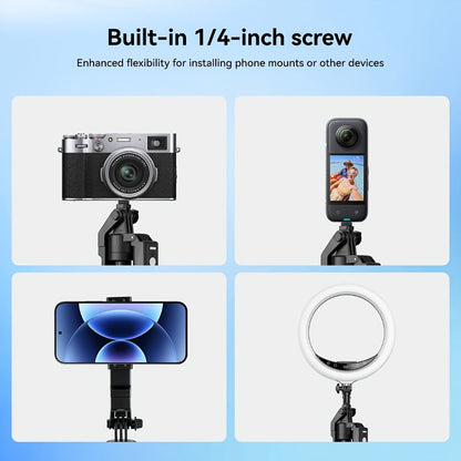 AI Tracking Tripod with Built-In LED Fill Light & Bluetooth Remote for an Everyday Personal Care Routine
