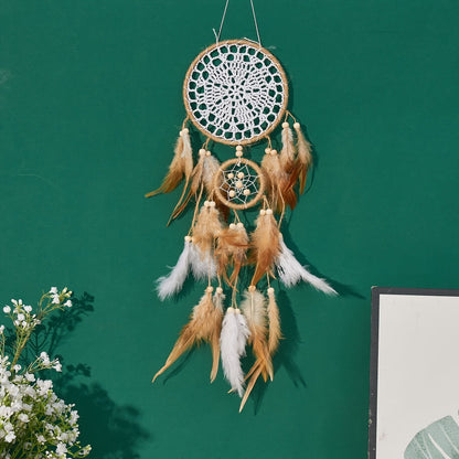 Dream Catcher Wall Decor 5 Pack Large Handmade Boho Dream Catchers Moon Sun Wall Hanging for Entryways, Bedrooms and Living Spaces